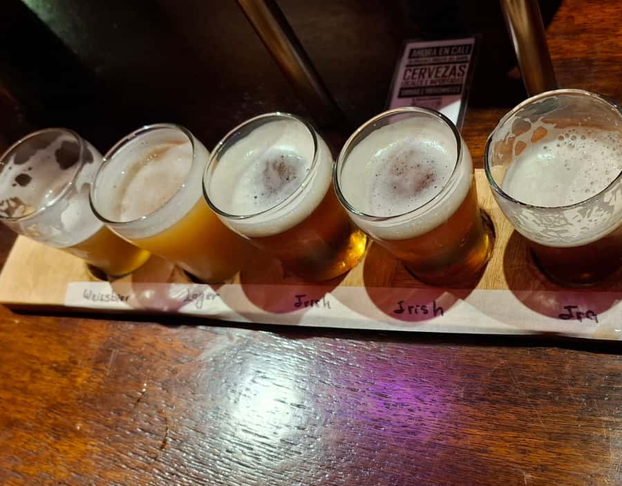 Craft Beer Pub Crawl in Cali - BBC Granada: comparing familiar styles in a modern, social bar setting