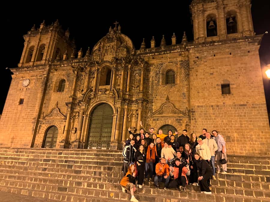 Cusco: Pub Crawl with Skip-the-Line Access and Drinks - San Blas Square start: find the orange-shirt crew fast