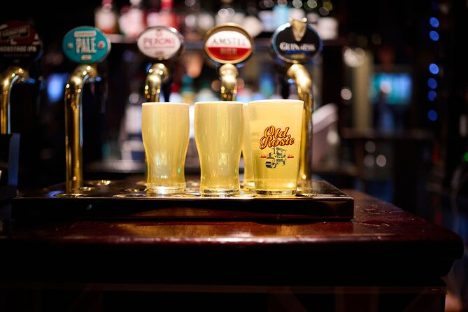 Devour London Historical Pub Tour:Traditional British Food & Ales - Stop 4: Ye Olde Cock Tavern by the Thames with scotch egg, portobello ale, and shuffleboard