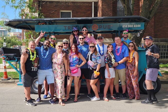 Explore Columbus on The Trolley Pub - What the ride is like between stops: music, cooler time, and laughs