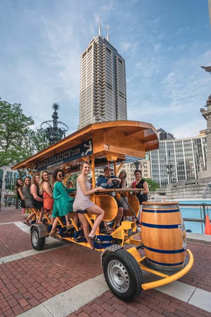 Indianapolis: Open-Air Pedal Pub Tour - 20 minutes of safety briefing before the fun starts