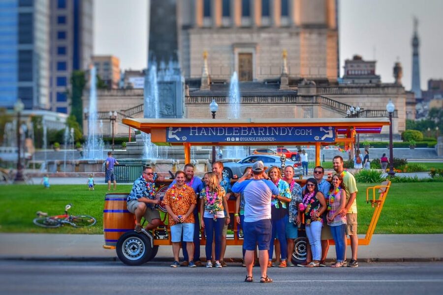 Indianapolis: Open-Air Pedal Pub Tour - Stop 5 local bar break time (20 minutes to reset the group energy)