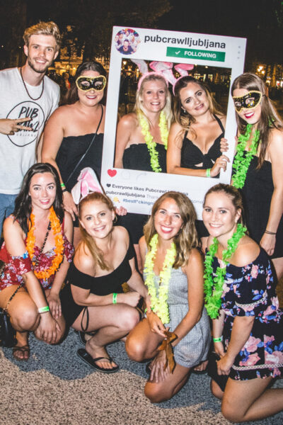 Ljubljana Pub Crawl - The first bar: shots, beer pong, and quick icebreakers