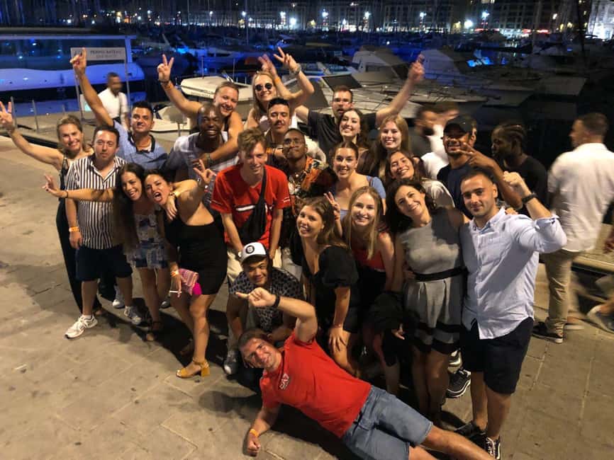 Marseille Pub Crawl: Explore by Night Meet, Mingle & Party - Old Port warm-up: your first 30 minutes of Marseille