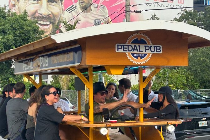 Miami Pedal Pub: Arts District Party Bike Pub Crawl - Price and value: what $58 buys you here