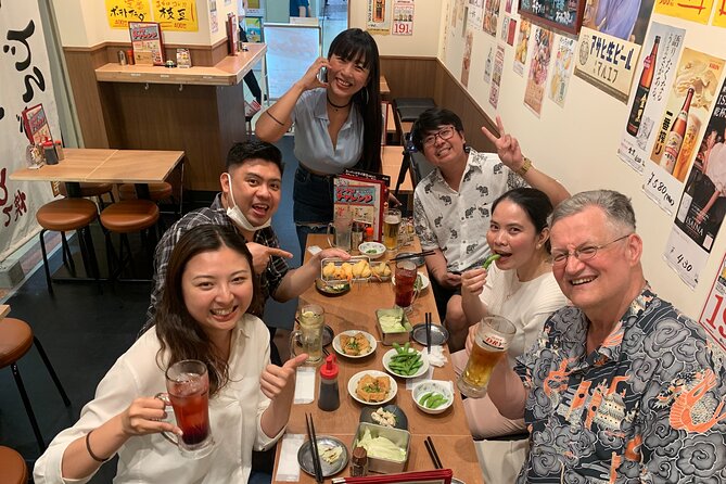 Osaka Night Walk : Discover Umeda Food and Pub - Stop 1: Ohatsu Tenjin Food Street and the first izakaya hit