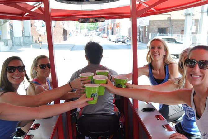 Party Bike Pub Crawl in Deep Ellum and Downtown Dallas - First stop on Elm Street: Electric Shuffle Dallas and the 25-minute vibe check