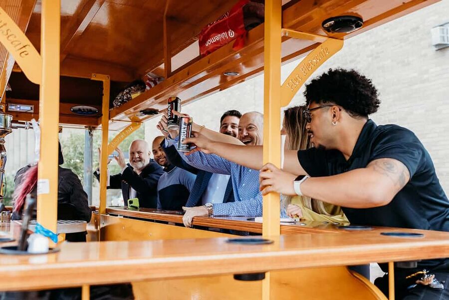 Pedal Pub Miami: Art District Party Bike Pub Crawl - What the ride feels like: open-air, 15 seats, and E-assist