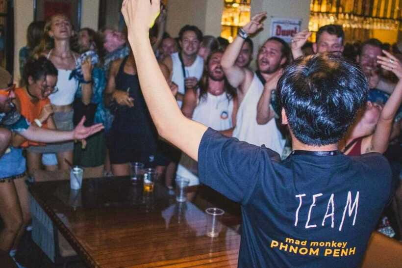 Phnom Penh Pub Crawl with Free Mad Monkey Singlet - Group size and the social trade-off: fun, but you’ll be packed