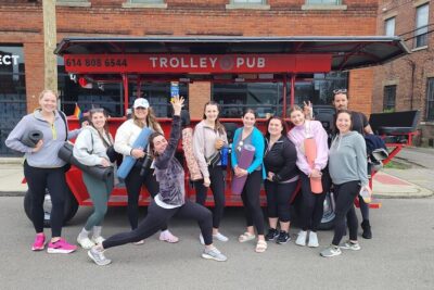 Shared Yoga and Coffee Experience On The Trolley Pub - The Route: Goodale Park Yoga and Scioto Mile Stops
