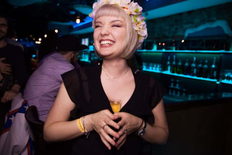 Tbilisi: City Pub Crawl with welcome shots in game format - Sololaki at night: where the pub crawl starts and finishes