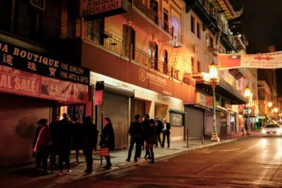Walk with Spirits: A Haunted Pub Crawl in San Francisco - Stop 1: Jackson Square, the 1906 survivor start